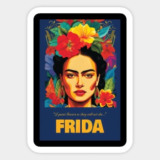 Frida Kahlo, poster Sticker